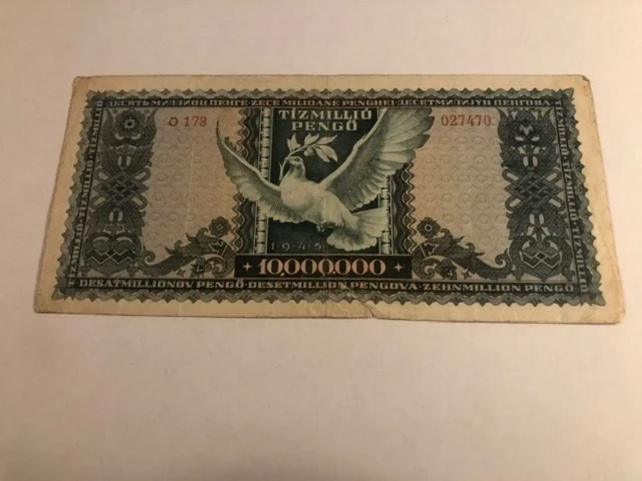 Billede 2 - 10 Million pengo Hungary 1945