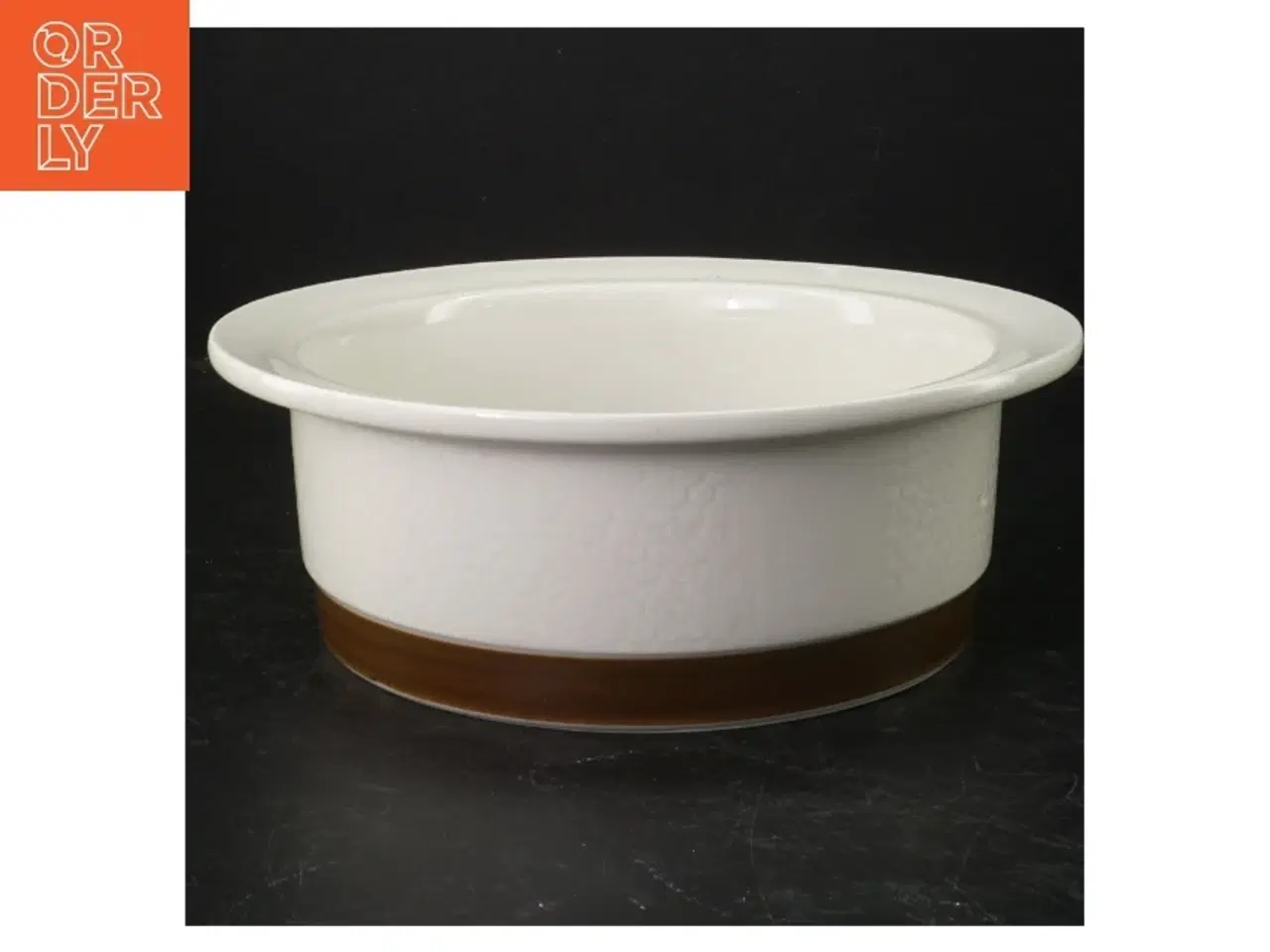 Billede 1 - Hvid porcelæn skål og tallerken fra Rrstrand (str. Ø. 23,5 cm)
