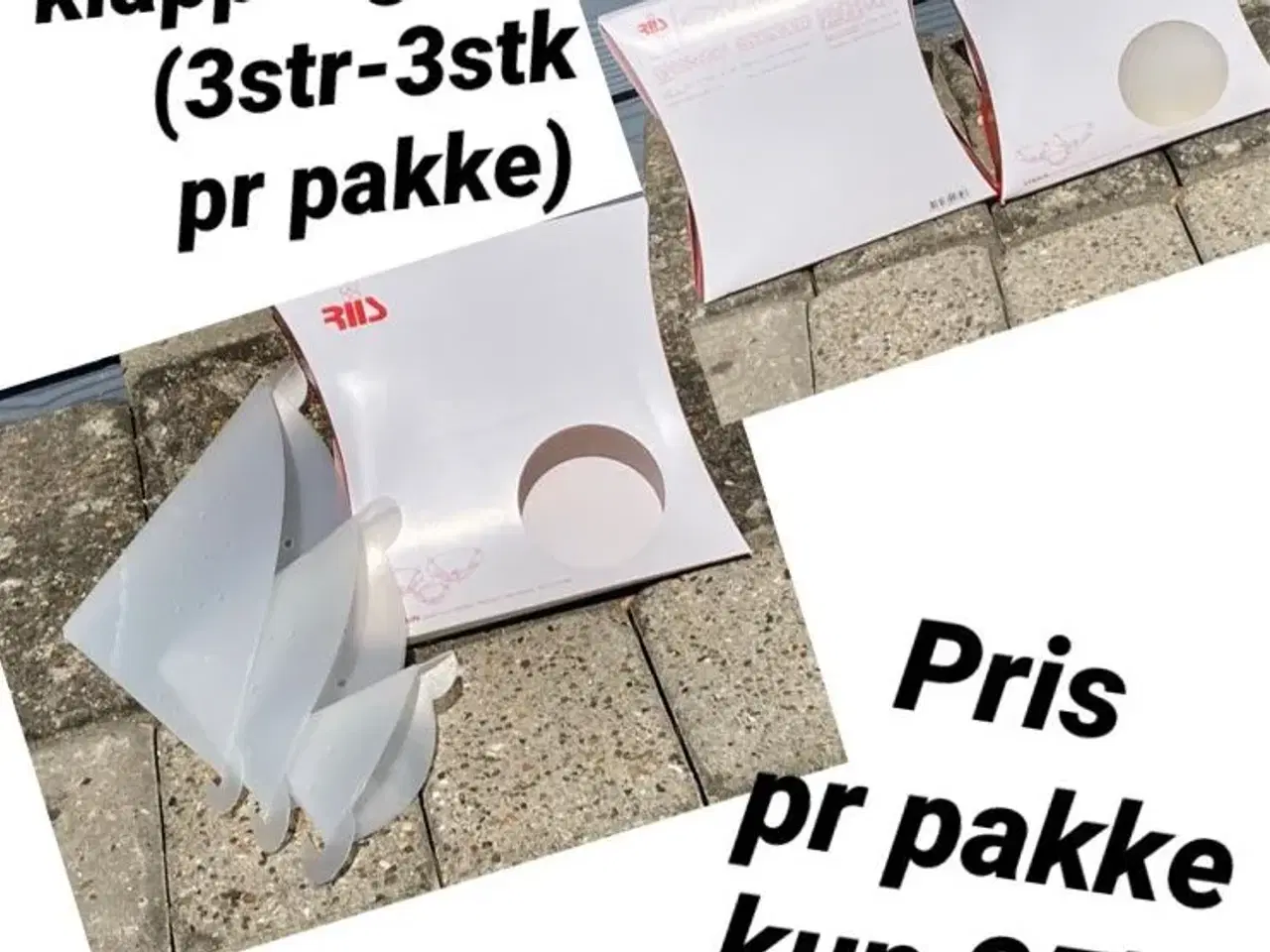 Billede 1 - 1 pakke m/3 stk si?er, i 3 str