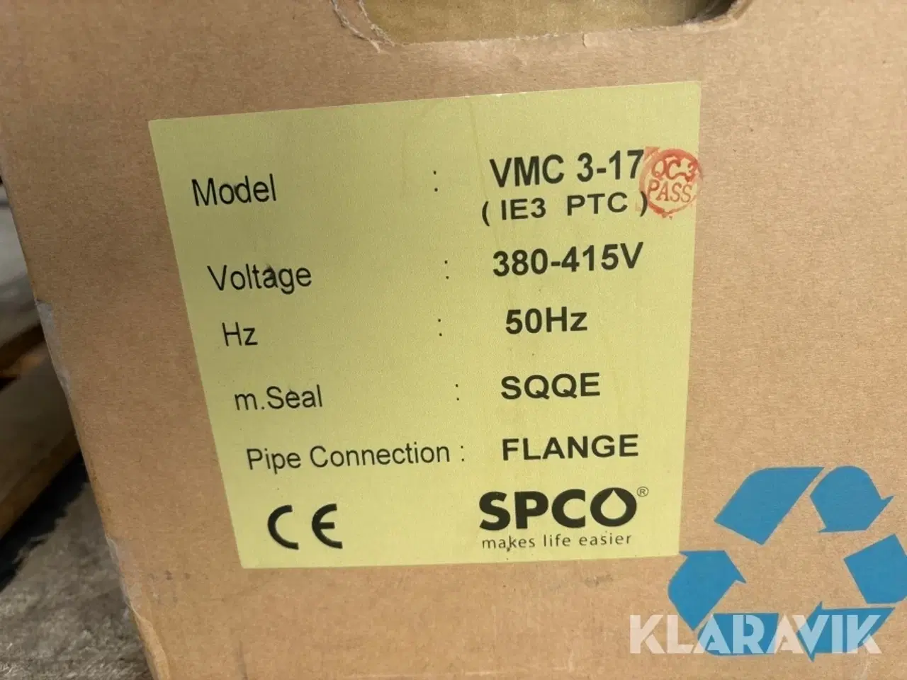 Billede 9 - Vertikal pumpe SPCO VMC 3-17 (IE3 PTC)