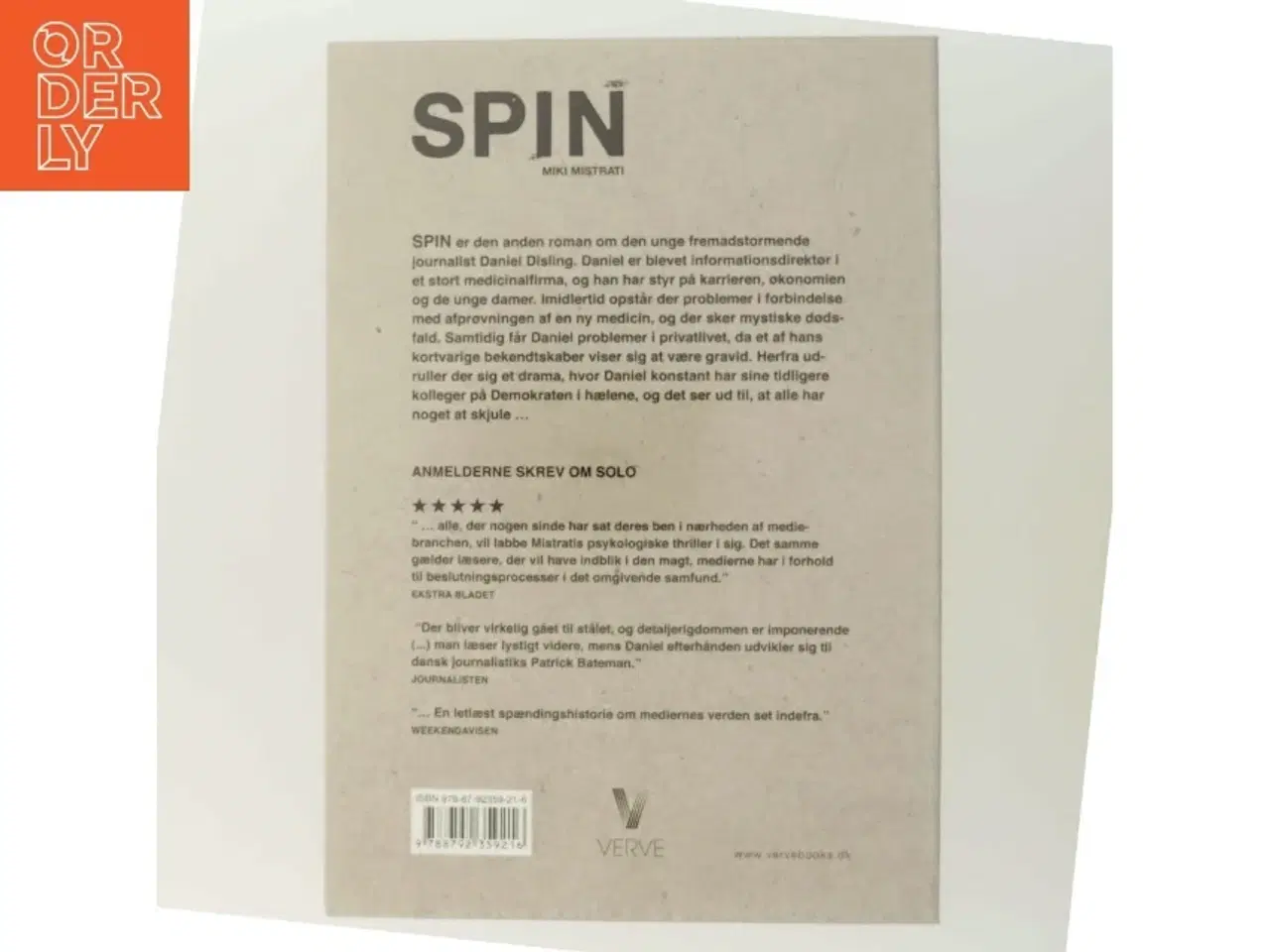 Billede 3 - Spin af Miki Mistrati (f. 1968) (Bog)