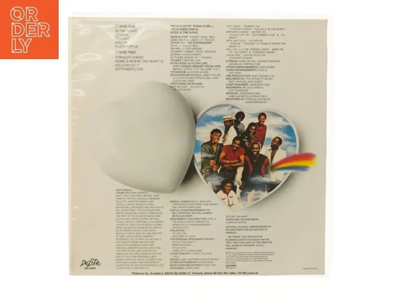 Billede 2 - Kool & The Gang - In The Heart LP vinyl fra De-Lite Records