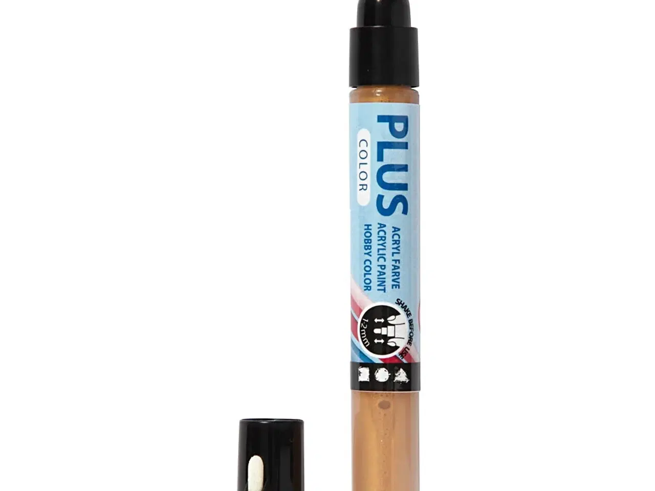 Billede 1 - Plus Color Tusch, L: 14,5 cm, streg 1-2 mm, guld, 5,5 ml, 1 stk.