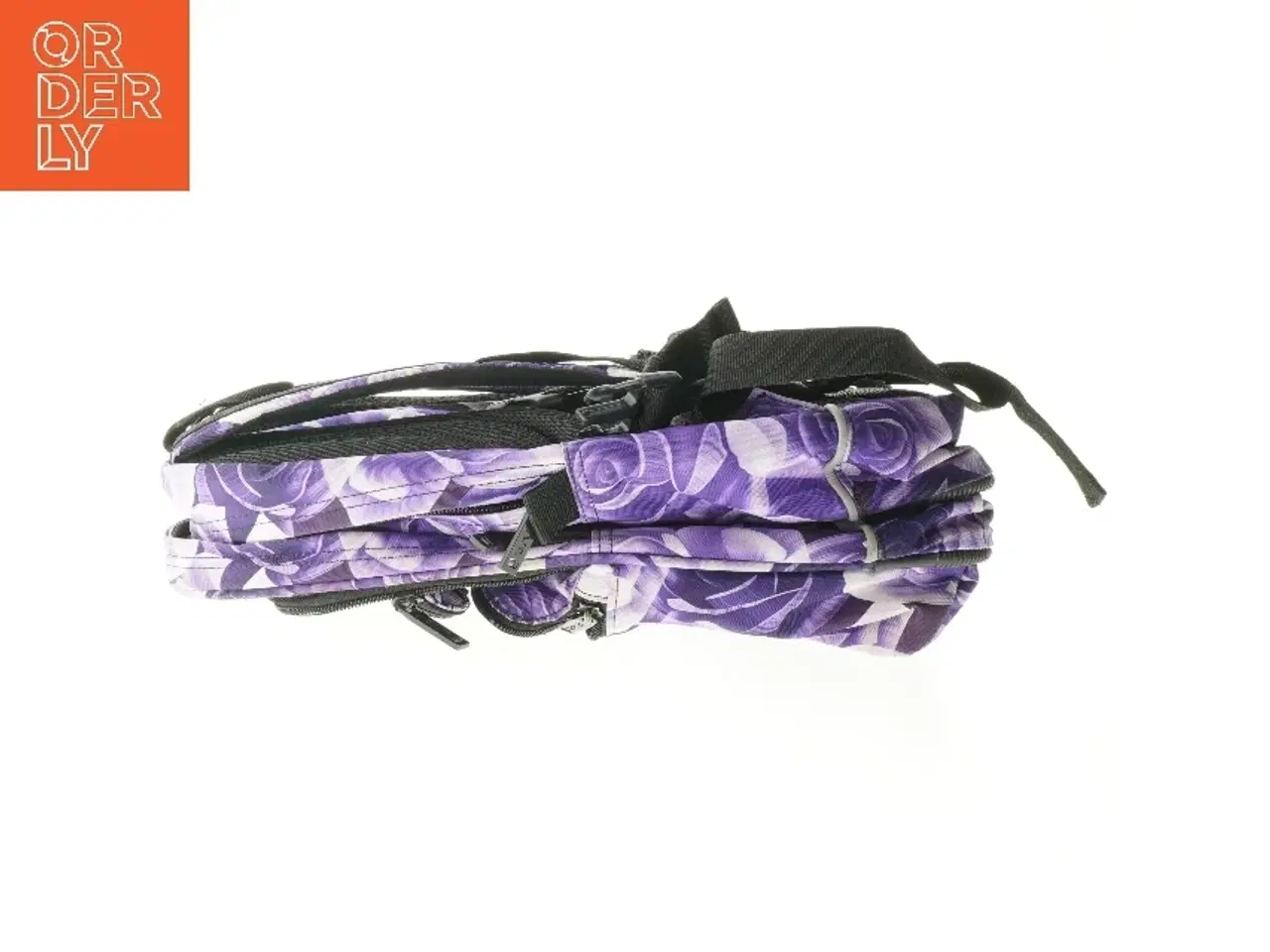 Billede 4 - Purple Rose SURVIVOR Lilla Jeva rygsæk med blomsterprint (str. 40 x 36 cm)