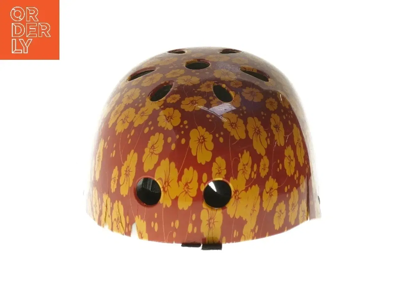Billede 2 - Cykelhjelm med blomsterdesign (str. 52-57 cm)