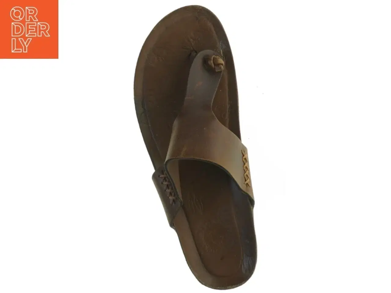 Billede 3 - Brune læderklipklapper (str. 39)