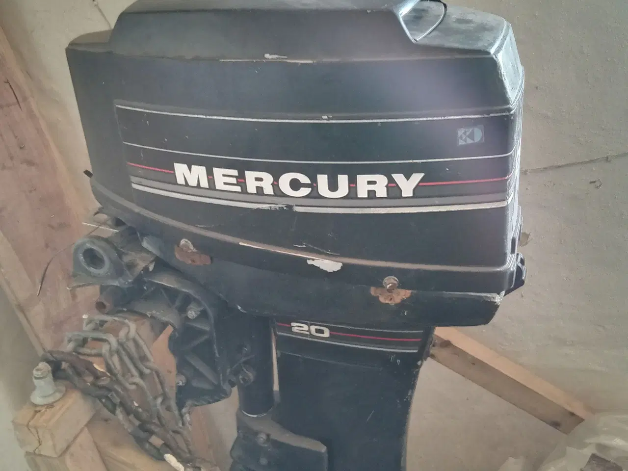 Billede 1 - 20 hk Mercury 2t gearskift i håndtag.