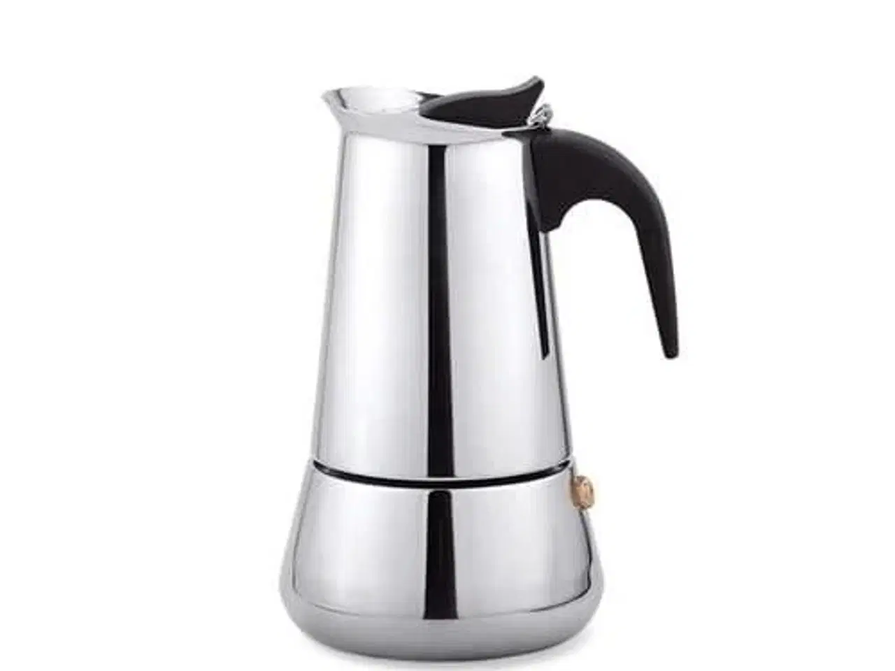 Billede 1 - Maestro Brikka Moka-kande 450 ml – sort/rustfrit stål, til induktion