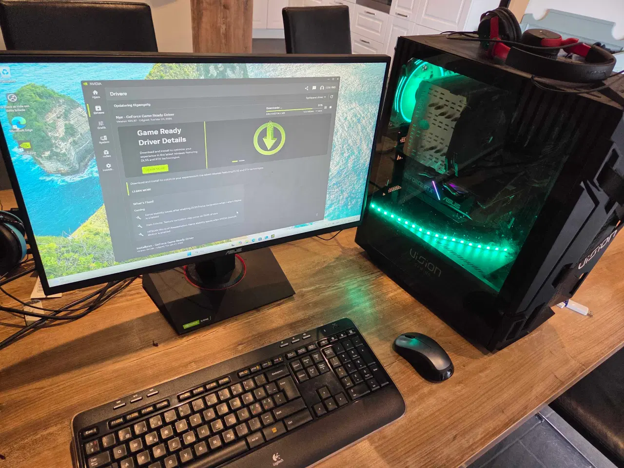 Billede 1 - Gaming PC – i7 / RTX 2060 SUPER / 32GB RAM / ASUS 