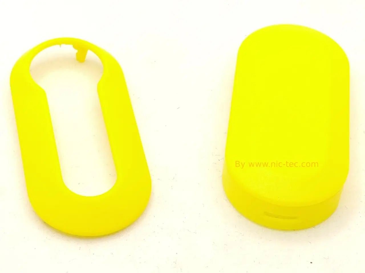 Billede 1 - Cover for Fiat nøgle i gul til fiat 500 og andre med samme type nøgle