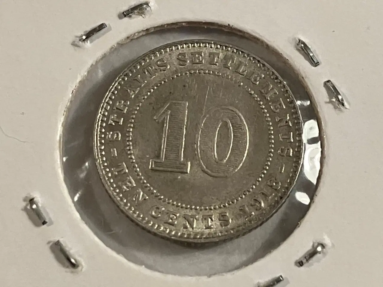 Billede 1 - 10 cent 1918 Straits Settlements