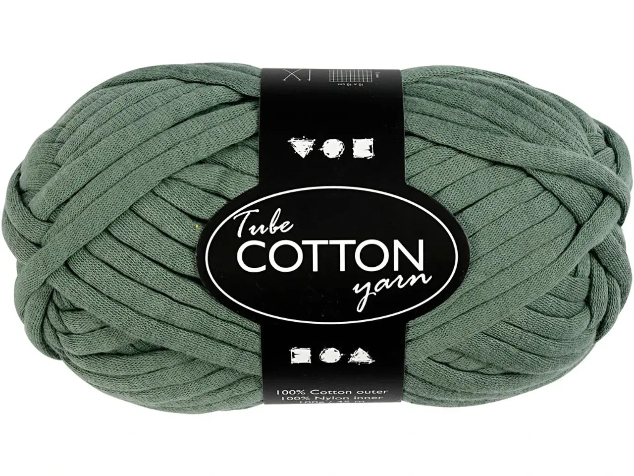 Billede 1 - Tubegarn Mørk Grøn 45m - 100% Bomuld, 100g