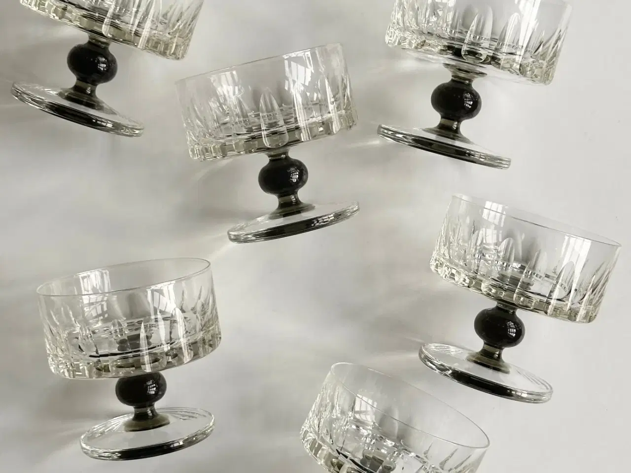 Billede 4 - Portionsskål, krystalglas, 6 stk samlet