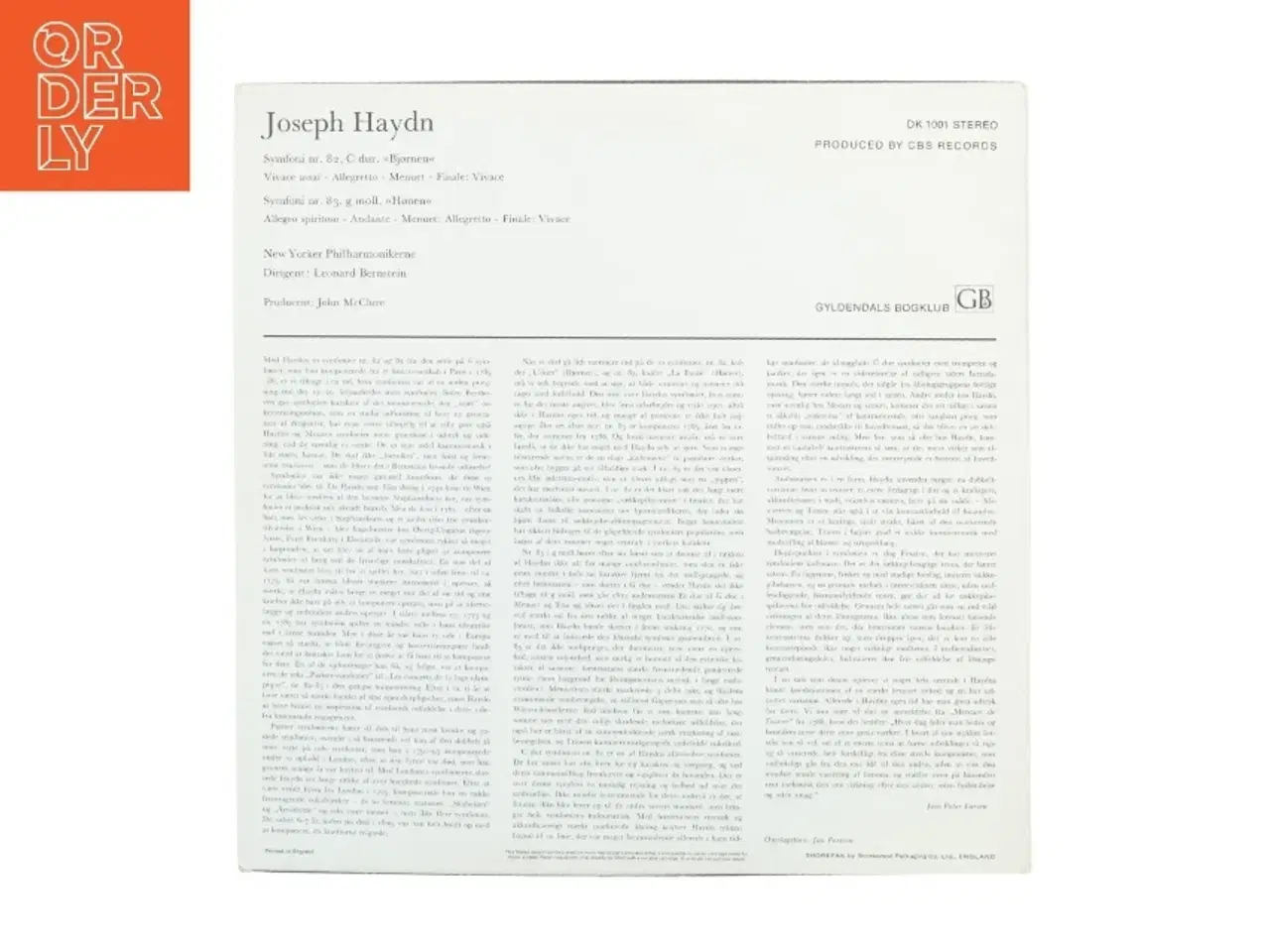 Billede 2 - Haydn symfonier vinylplade fra CBS Records (str. 30 cm)