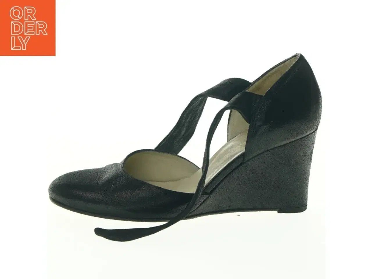 Billede 1 - Sorte sko med ankelrem fra Helene Steensby (str. 39)