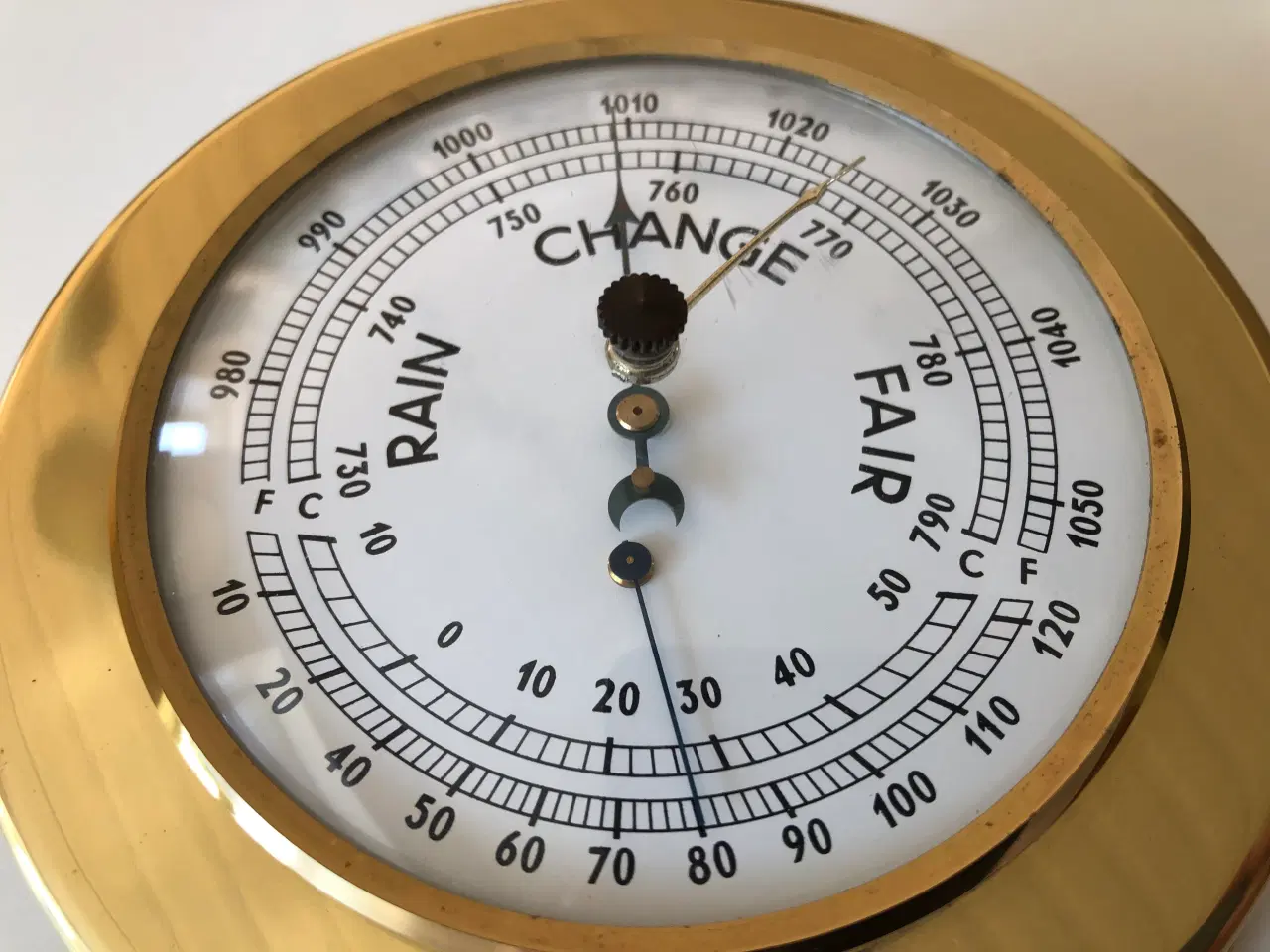 Billede 5 - Skibsbarometer i messing