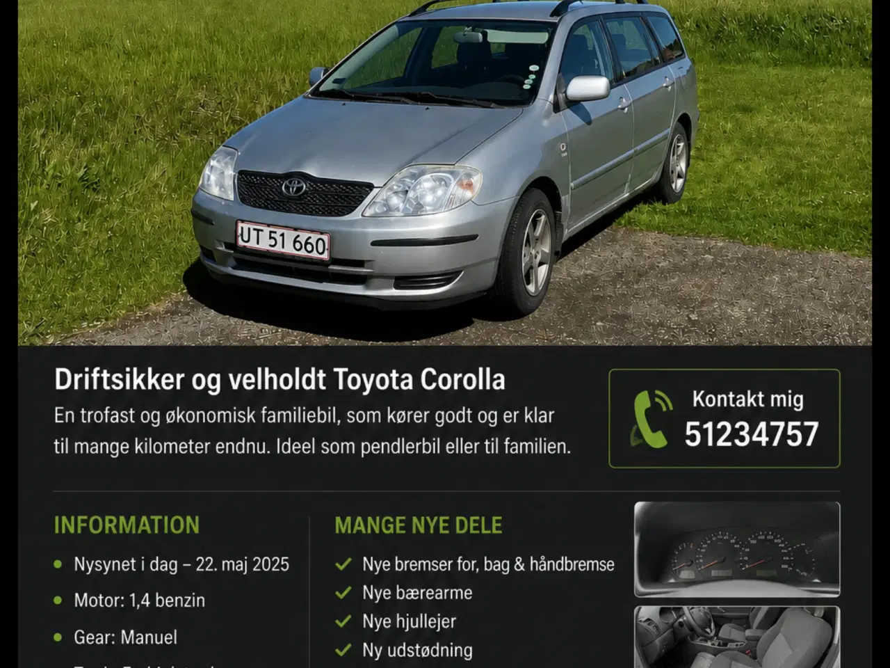 Billede 1 - Toyota Corolla stationcar nysynet