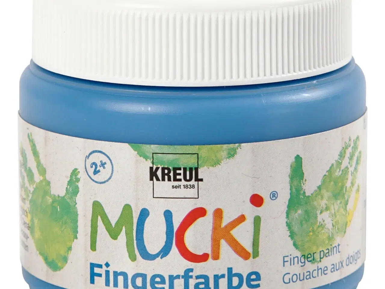 Billede 1 - Mucki Fingermaling, blå, 150ml/ 1 ds.