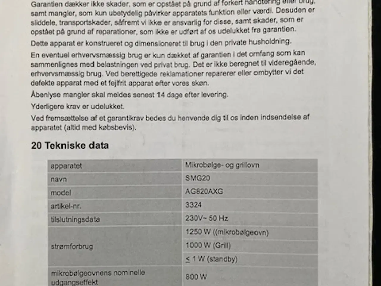 Billede 11 - Mikrobølge- og grillovn SMG20