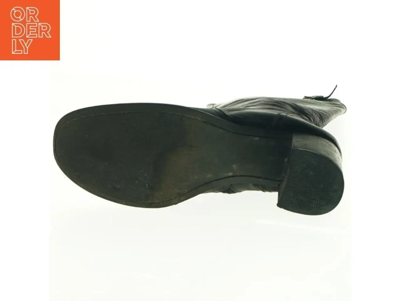 Billede 4 - Sorte læderstøvler (str. 41)