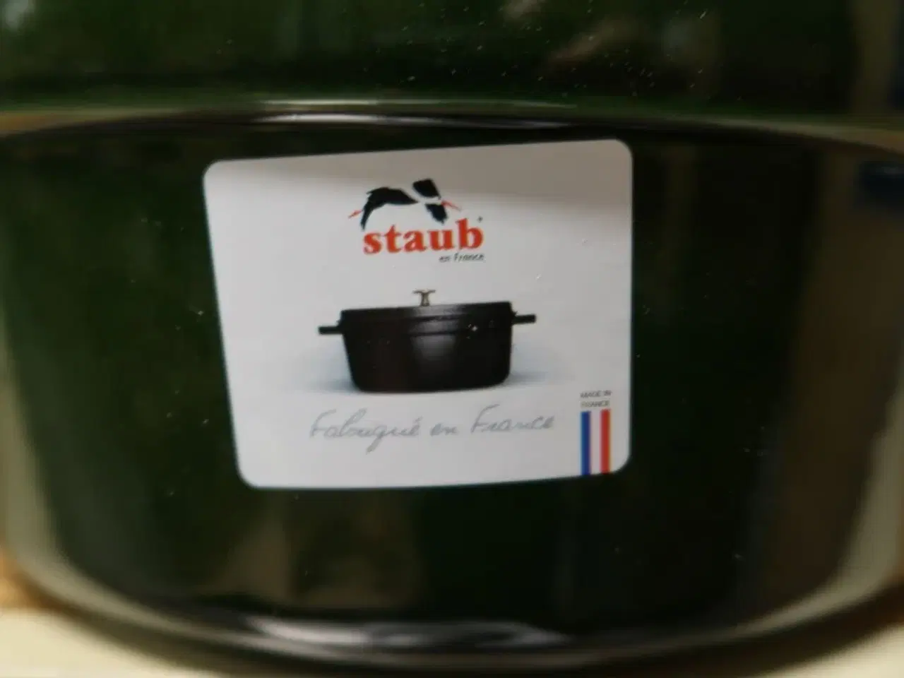 Billede 2 - Støbejernsgryde oval Staub grøn 31 cm