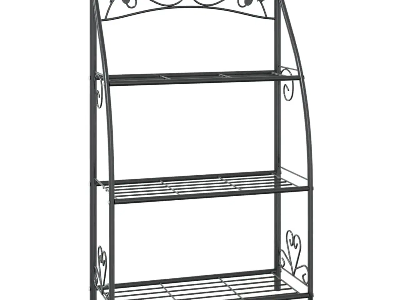 Billede 2 - Blomsterstativ 56x30x96 cm stål sort