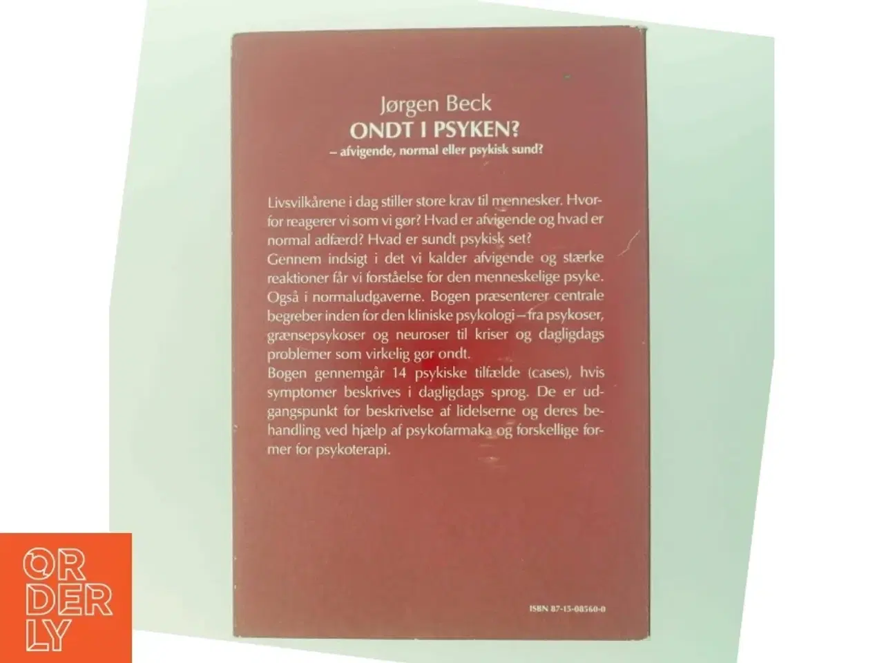 Billede 3 - Ondt i psyken? af Jørgen Beck (Bog)