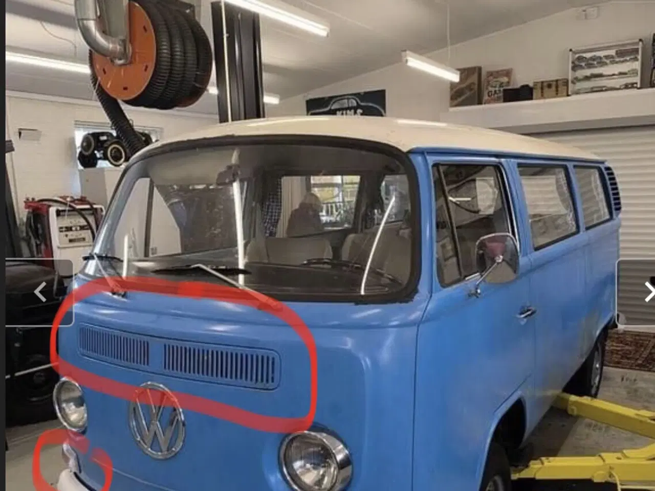 Billede 1 - Søger bagKofanger, gitter og blinklys til VW T2