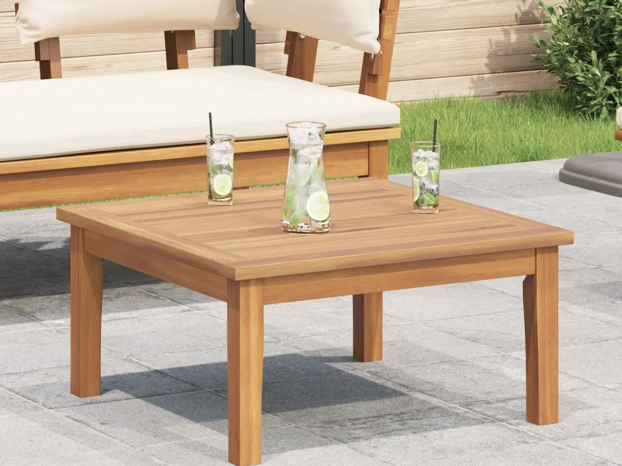 Billede 1 - Havemøbel Bord Brun Massivt teaktræ