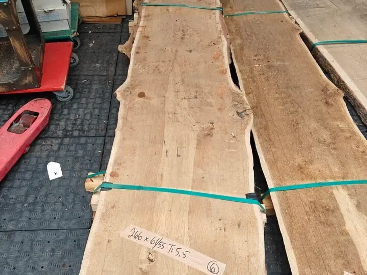 Billede 1 - 1 stk. Egetræsplanke str. 266 x 61 / 55 x 5,5