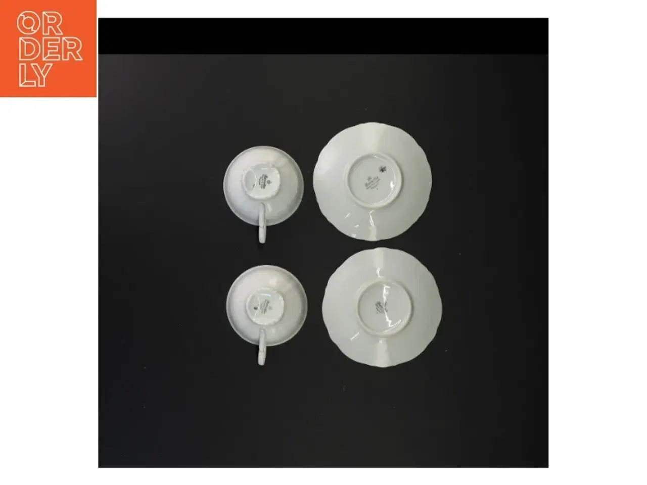 Billede 3 - Porcelænskopper med underkopper (str. 12 x 6 cm)