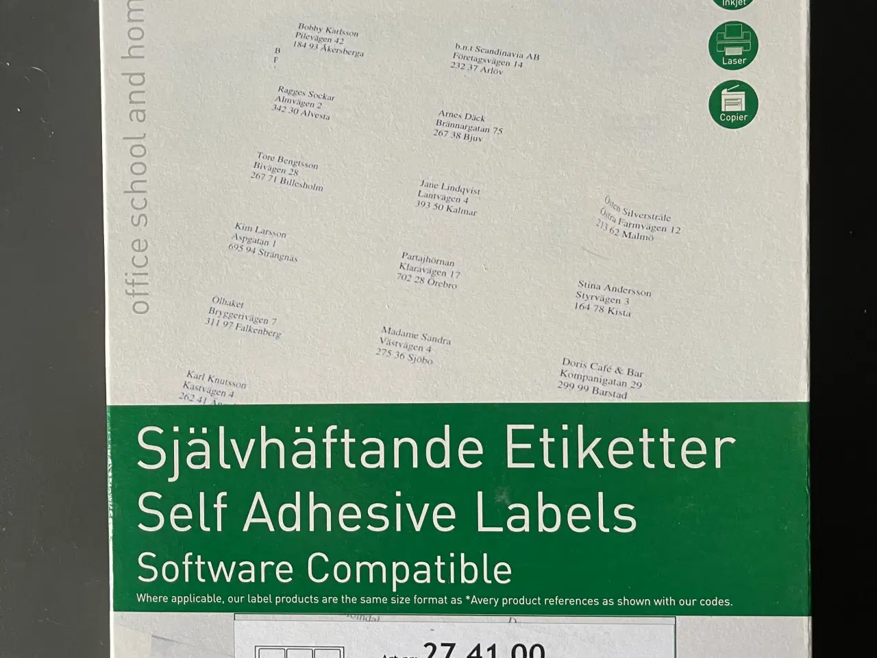 Billede 2 - Selvklæbende etiketter til printer