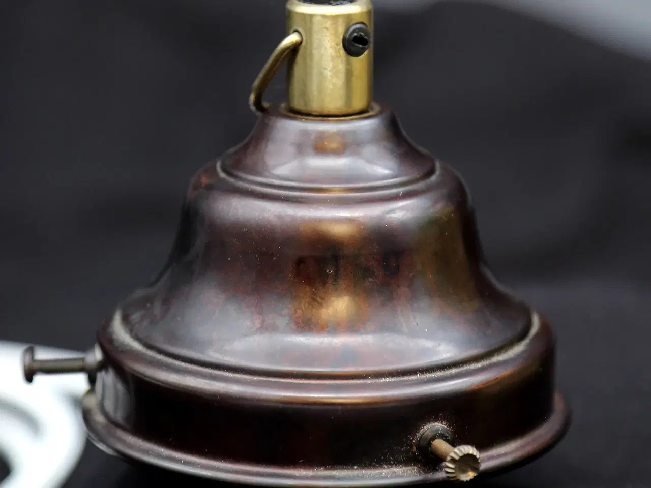 Billede 11 - Stor Art Deco glaspendel med blomster, ca. 1930–40