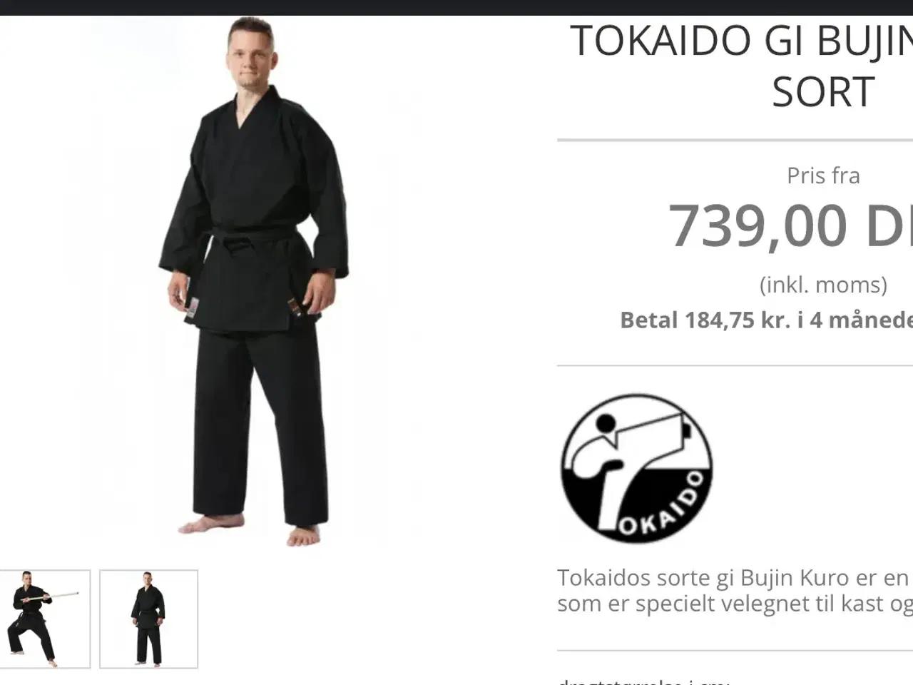 Billede 1 - Karate Gi str 180 cm