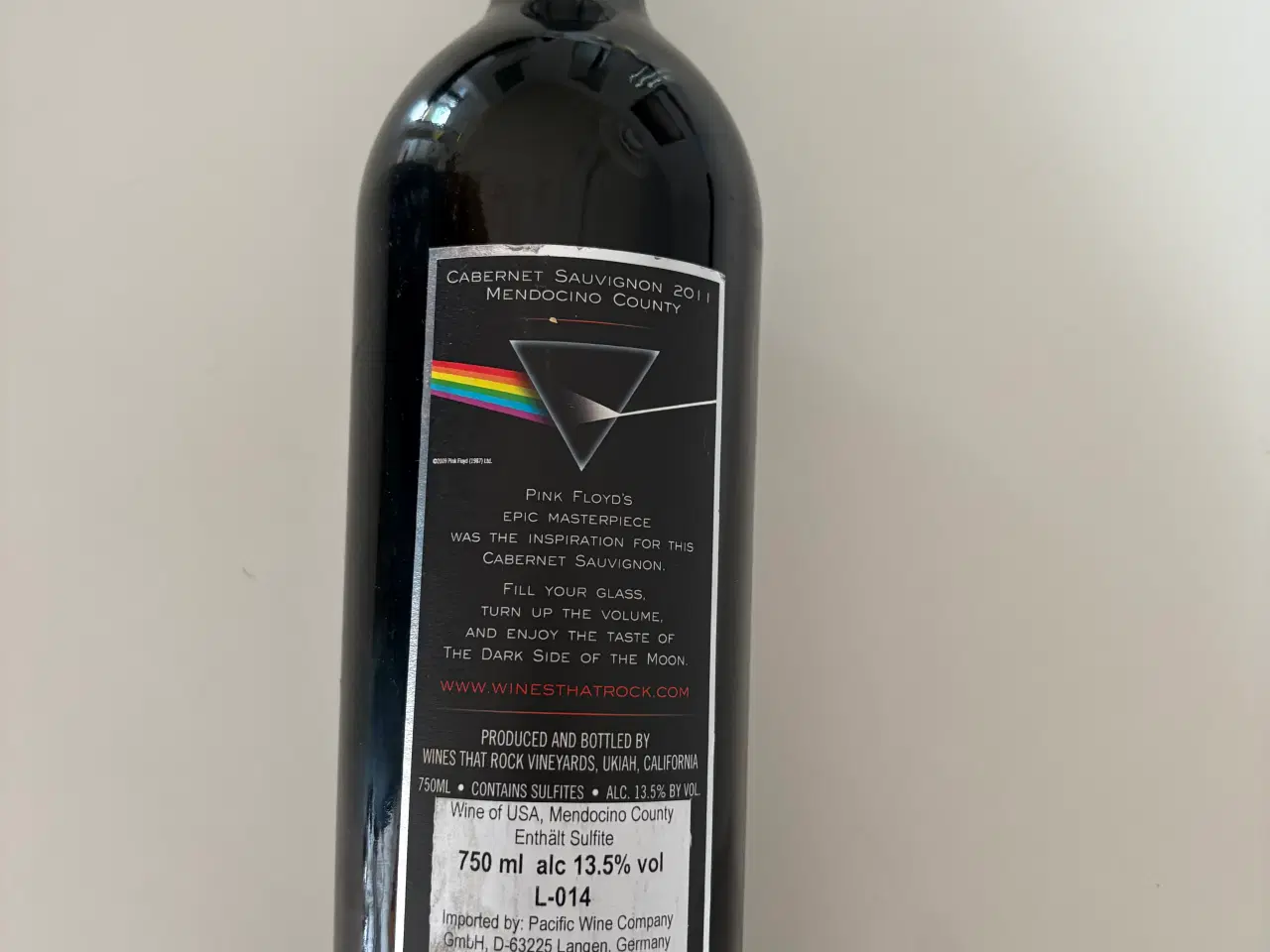 Billede 2 - 1 fl. Rødvin - Pink Floyd / cabernet sauvignon 