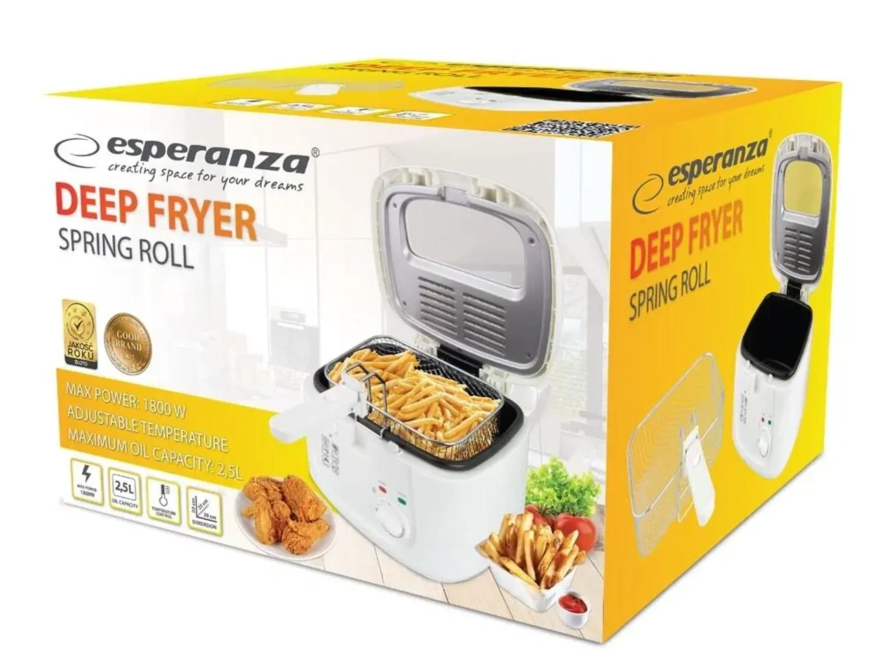 Billede 6 - Frituregryde Esperanza 2,5 l – hvid, 1.800 W