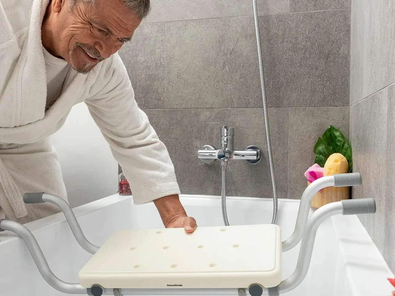 Billede 7 - Badesæde til badekar med skridsikring - Seburett 2-i-1