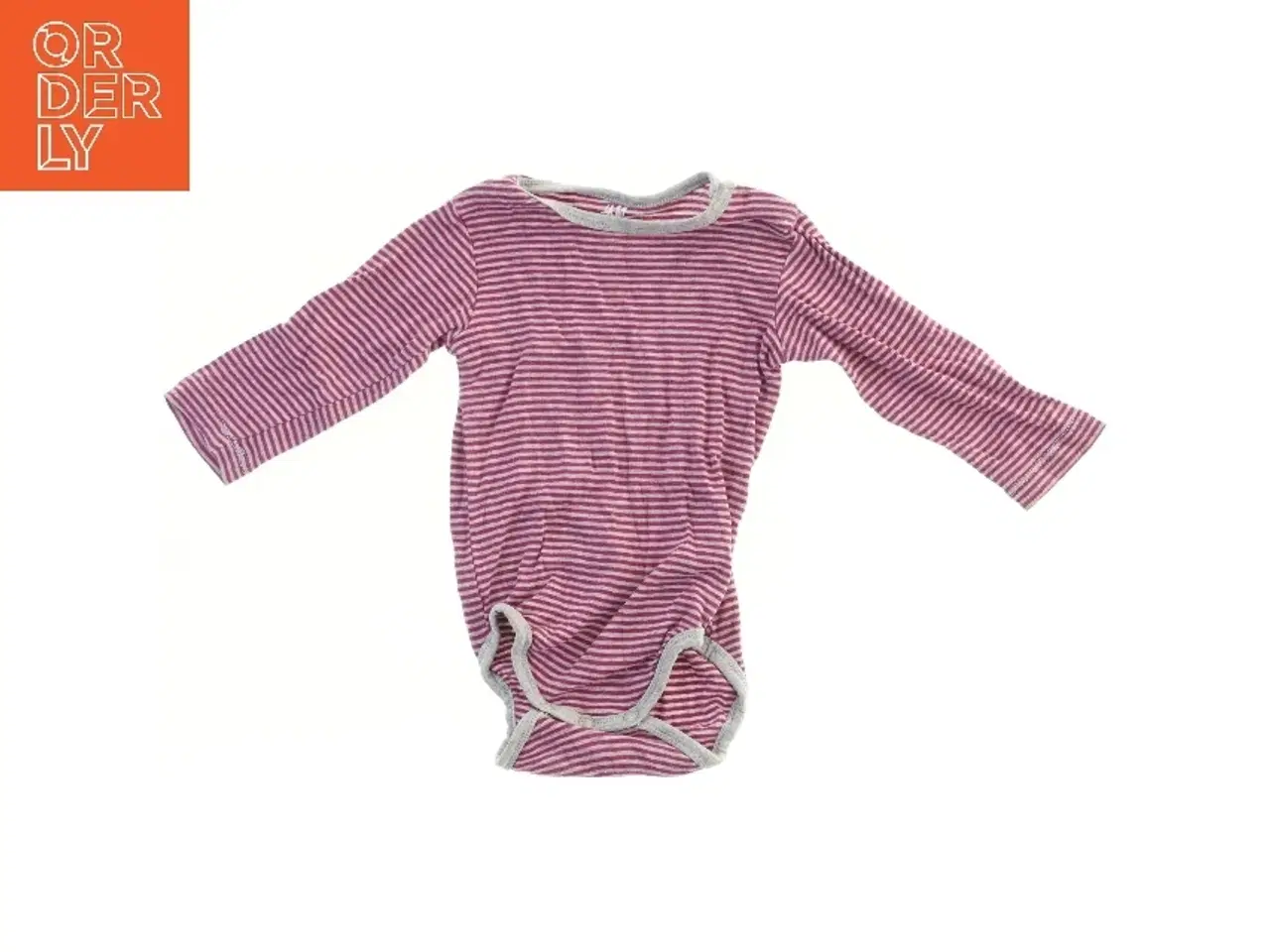 Billede 1 - Langærmet bodystocking med striber fra H&M (str. 74)