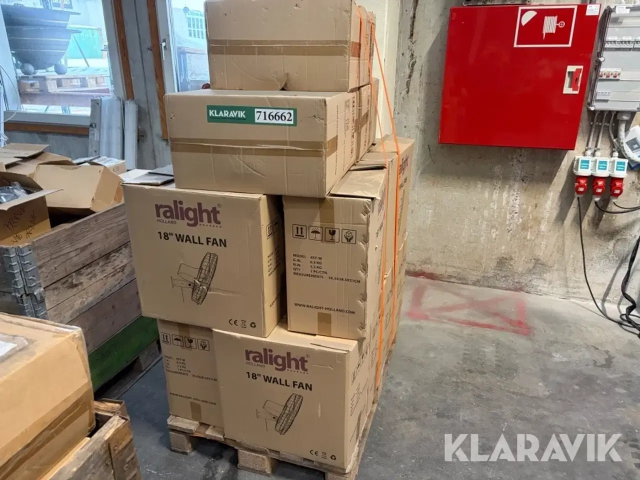 Billede 1 - Vægventilator Ralight 45T-W 18 tommer 15 styk