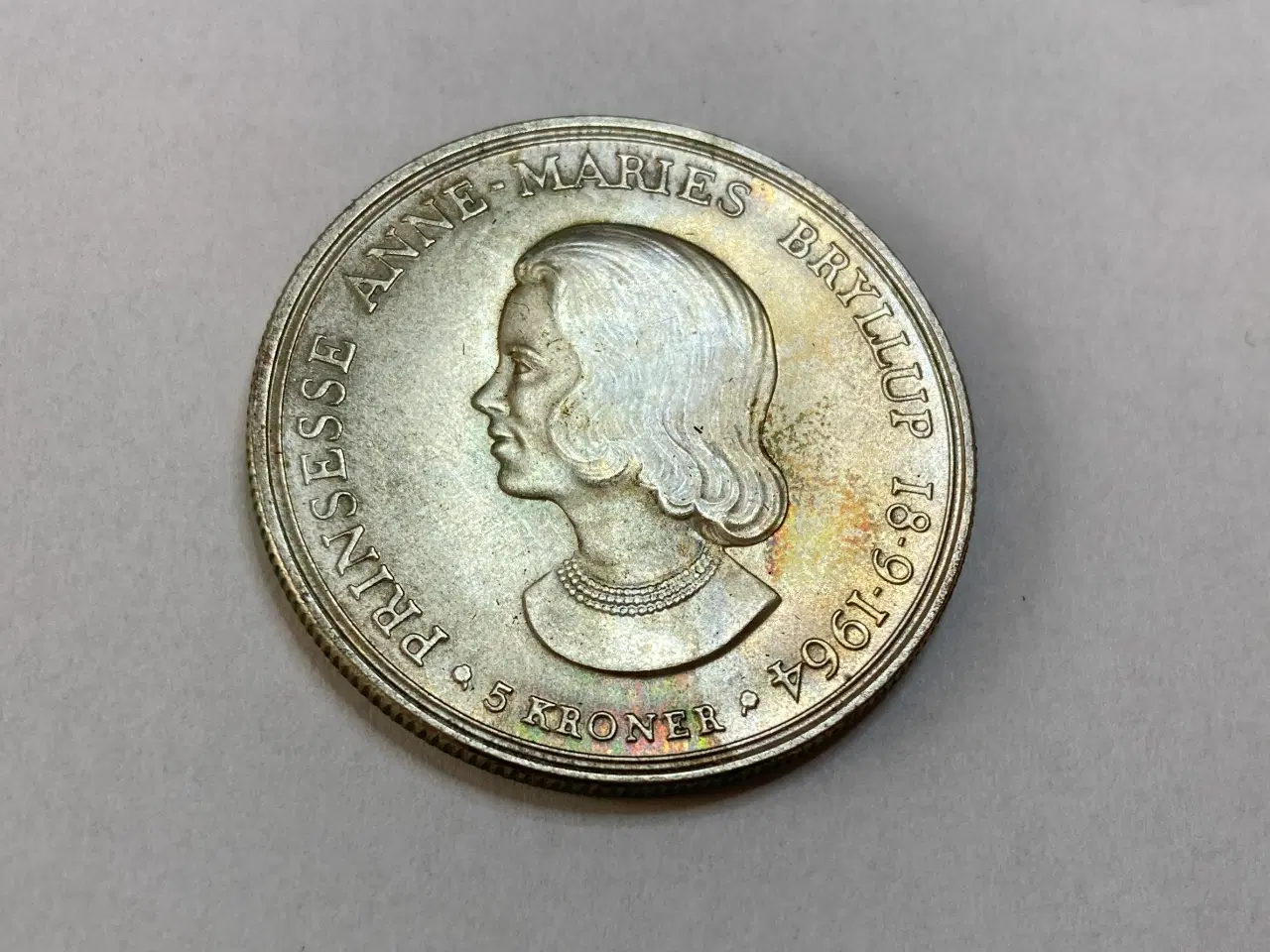Billede 1 - Erindringsmønt i sølv