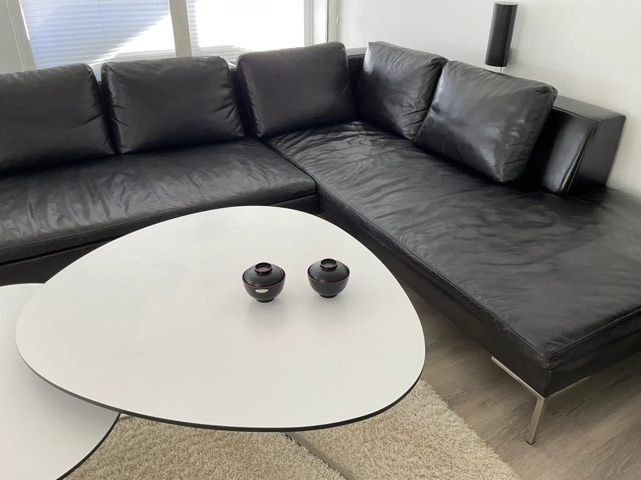 Billede 1 - Sort designer loungesofa