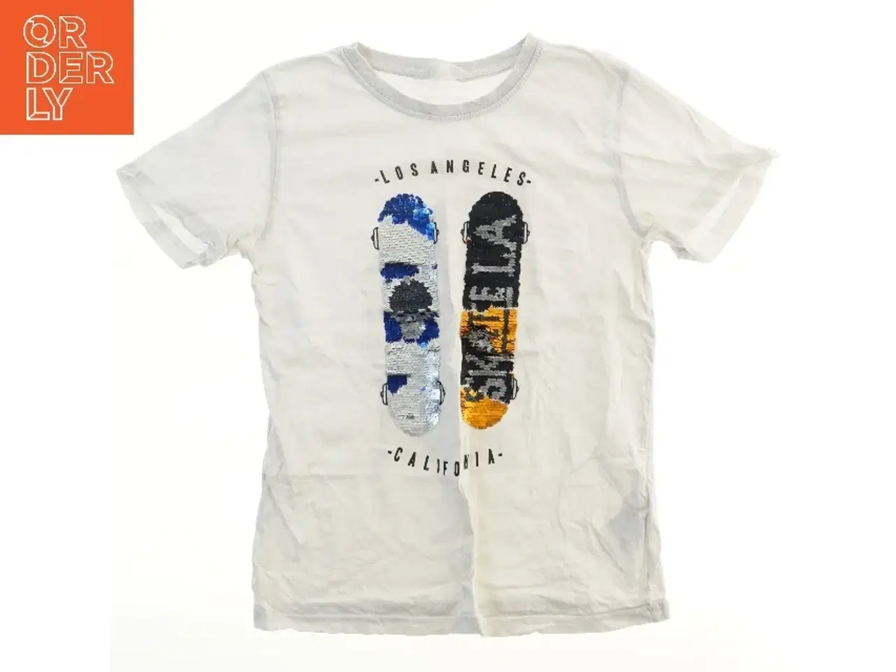 Billede 1 - T-shirt med pailletter fra H&M (str. 152)