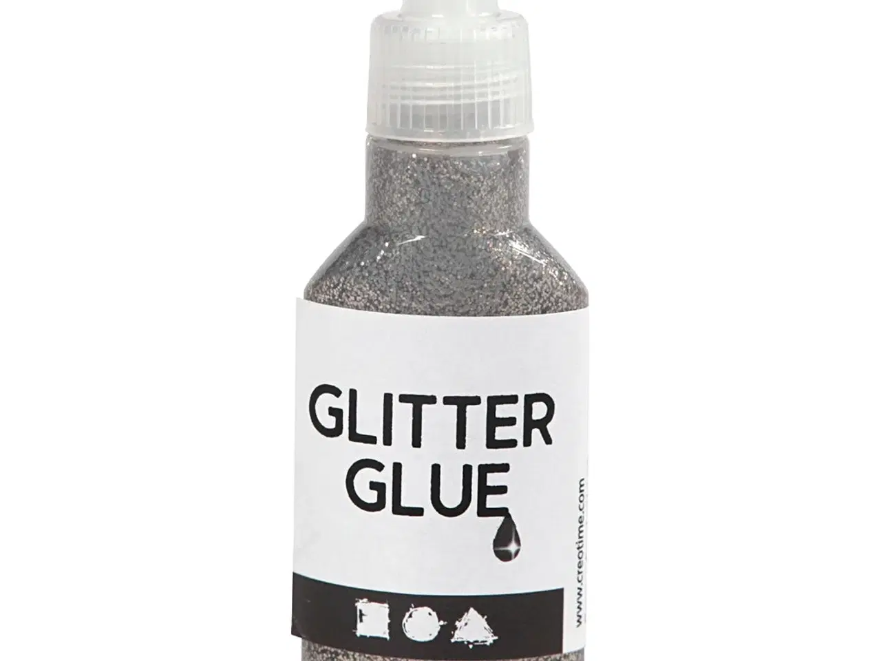 Billede 1 - Sølv Glitterlim 25ml - Perfekt til Kreative Projekter