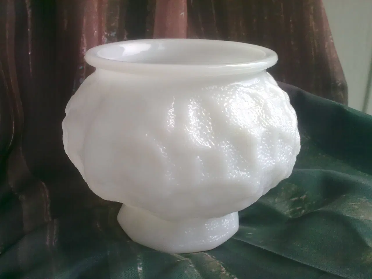 Billede 8 - USA opalineglas snebold vase potteskjuler RETRO