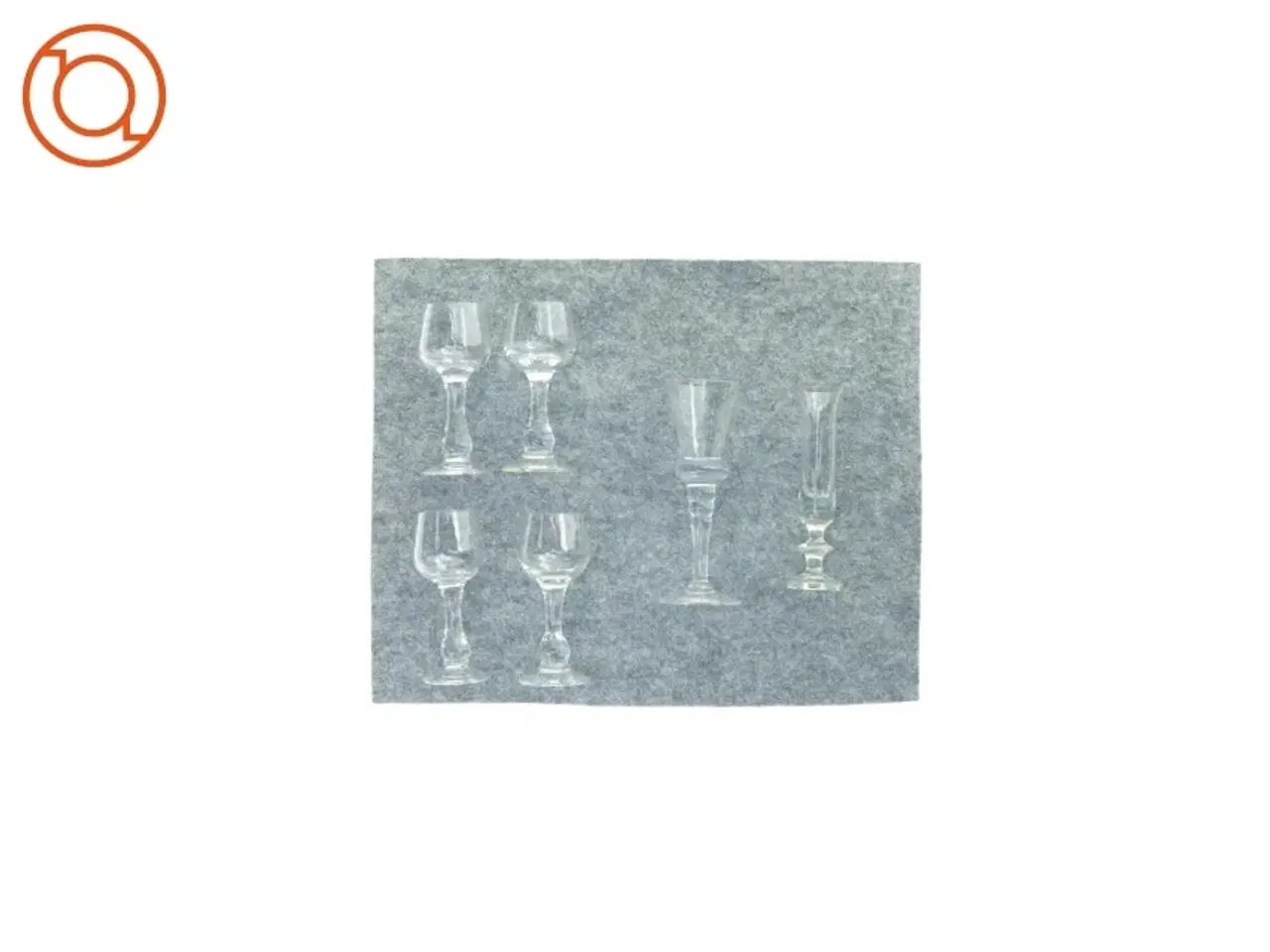 Billede 1 - Holmegårds glas fra Holmegaard (str. 3 x 13 x 5)