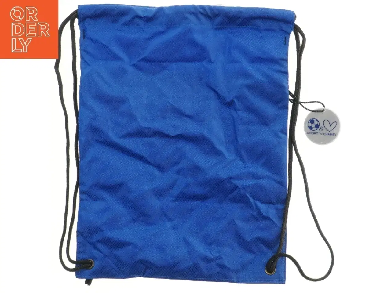 Billede 2 - Blå gymnastiktaske med logo (str. 44x33,5 cm)