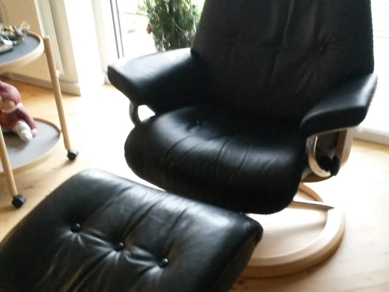 Billede 2 - stressless sky med skammel i str medium