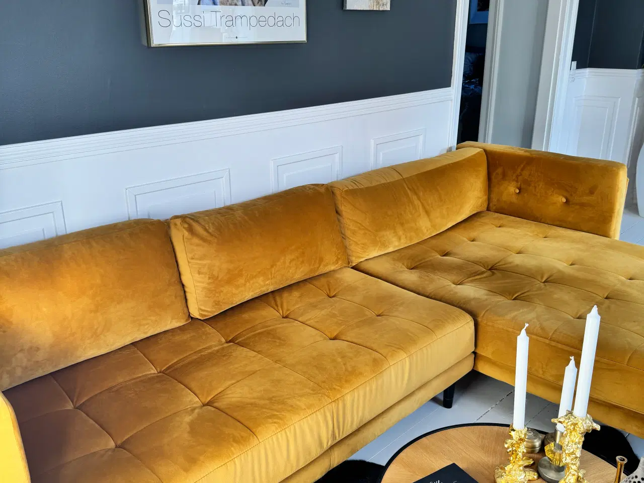 Billede 3 - Smuk velour sofa
