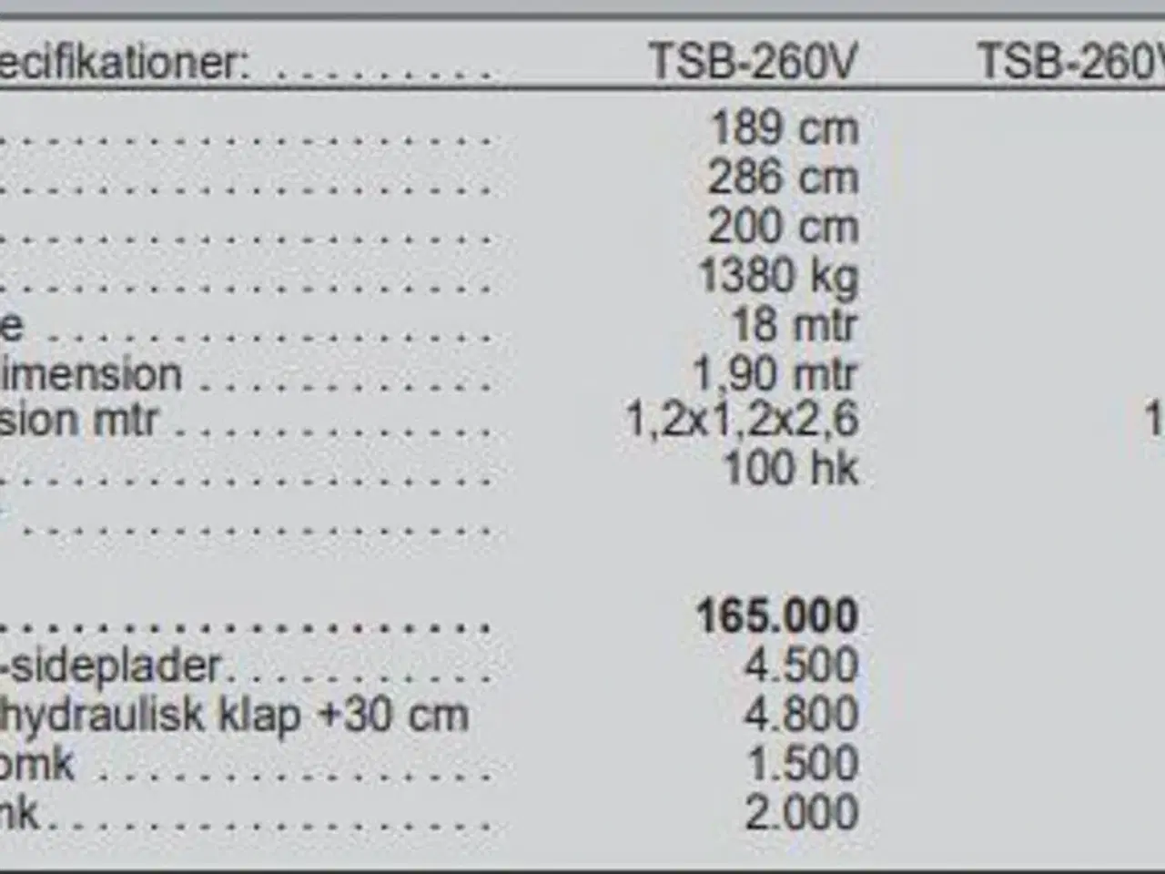 Billede 6 - VDMJ TSB-260V PTO-trukket