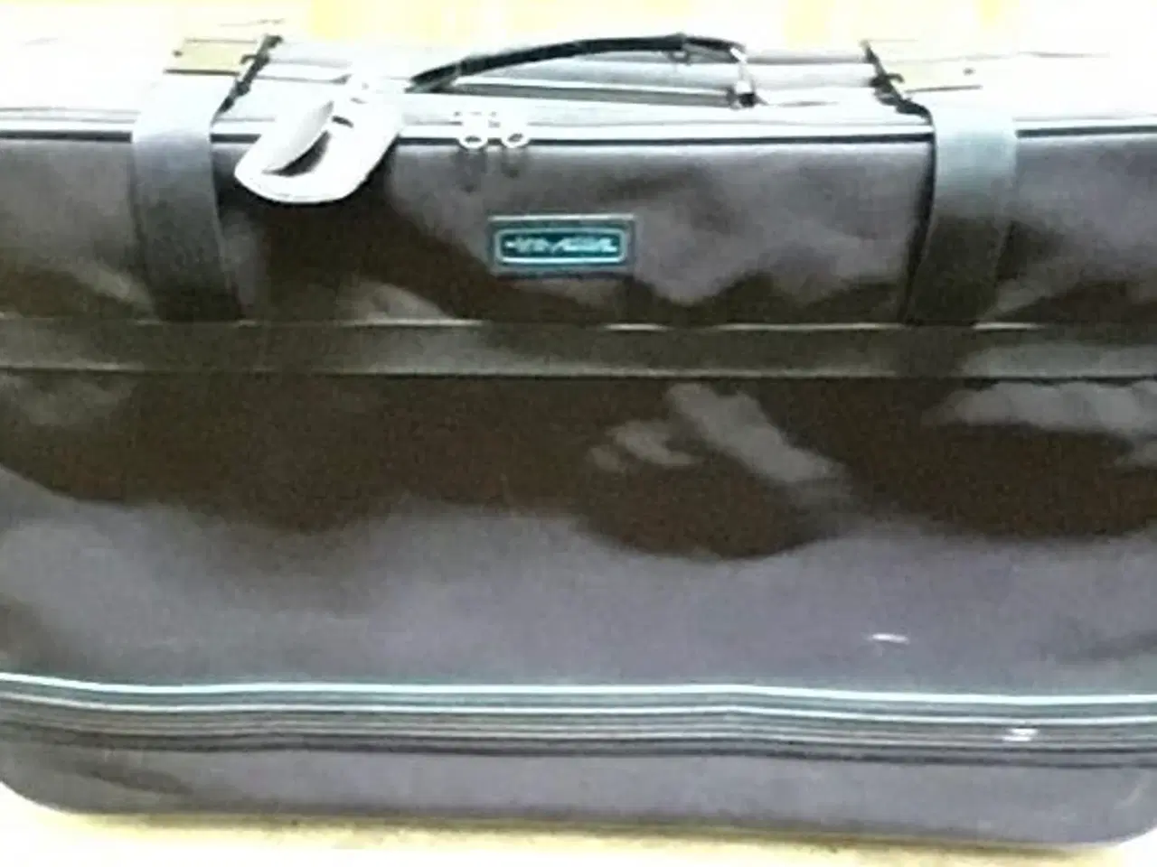 Billede 1 - Mørk blå og grøn kuffert